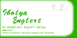 ibolya englert business card